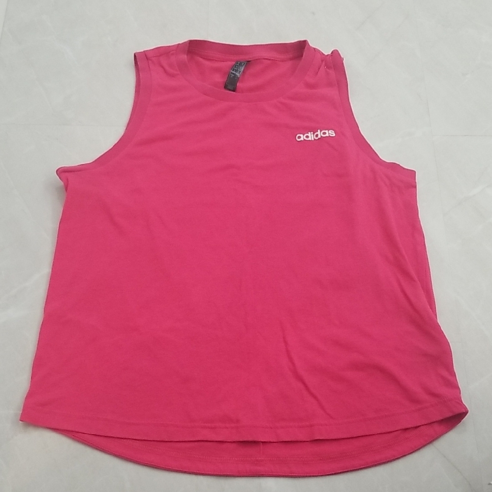 Adidas Women's Vibrant Pink Muscle Tee